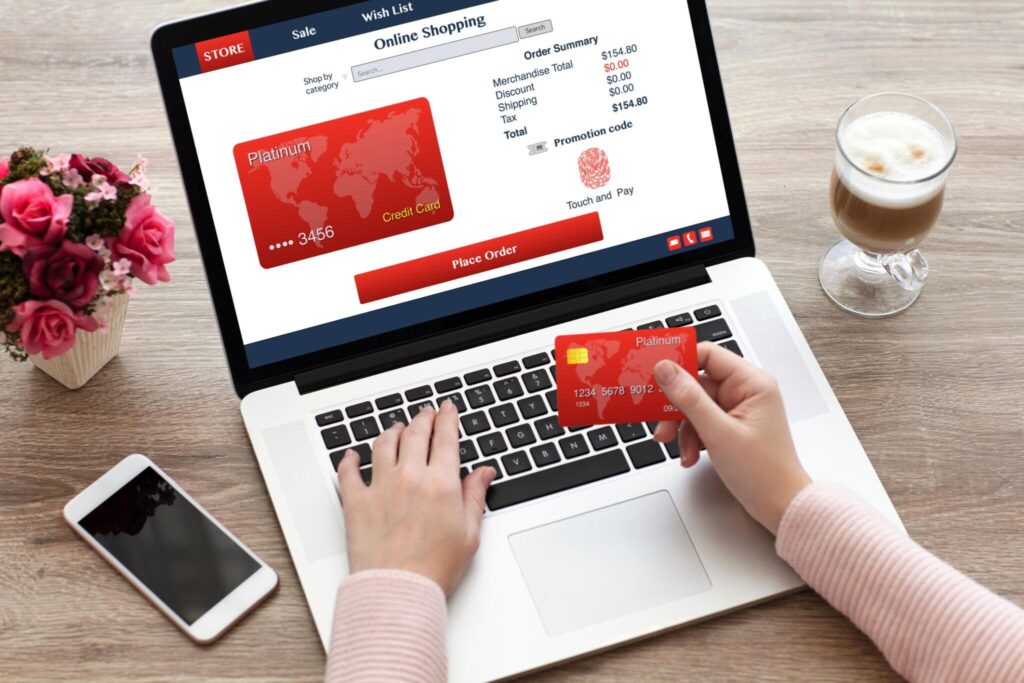 Customer placing a preorder online while reviewing payment and authorization details before checkout.